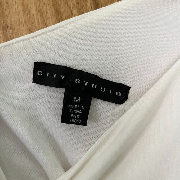 Nordstrom | City Studio One-shoulder Ruched Sequin Mini Dress | Medium - Picture 4 of 5